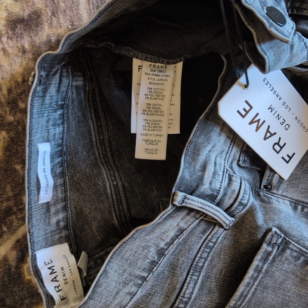 SALE❣️ Frame Denim Le Skinny De Jeans London Los Angeles Bennington Stretch - Picture 12 of 16